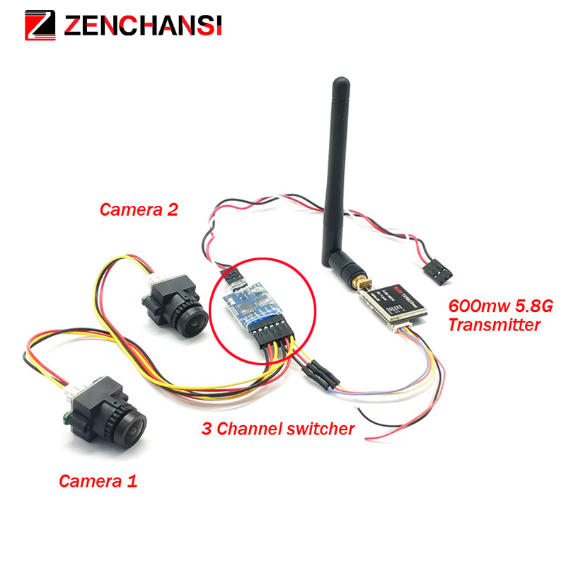 3-kanałowa podwójna kamera wid – Brushless Motor Thrust Test Stand recenzja i cena